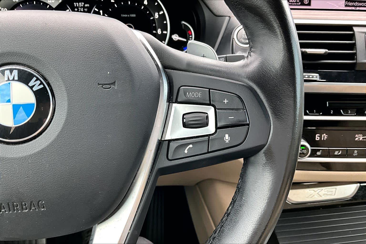 2019 BMW X3 sDrive30i Mineral White Metallic at AutoNation Chrysler Jeep Dodge Ram Spring