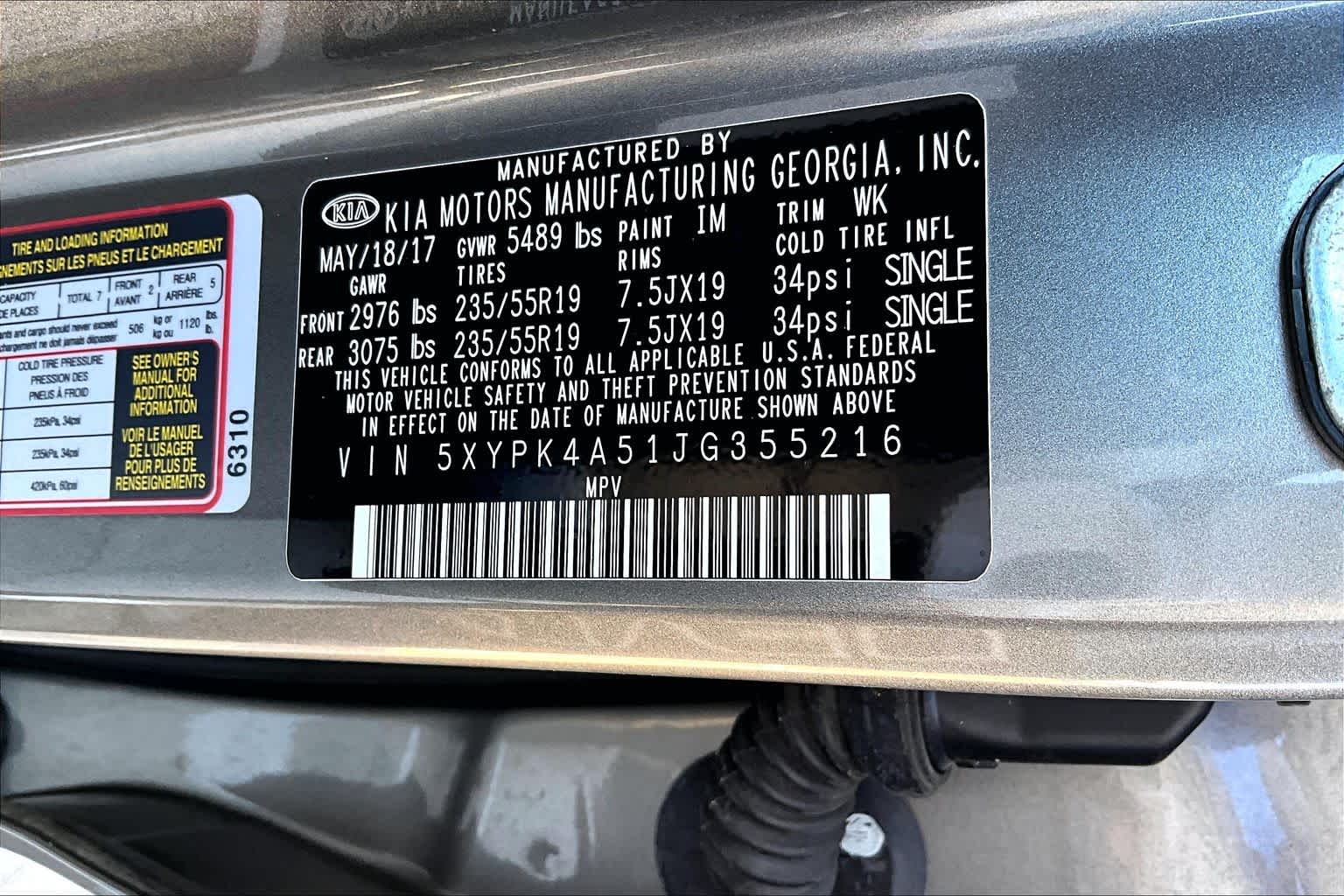 2018 Kia Sorento SX Limited V6 Titanium Silver at AutoNation USA Katy