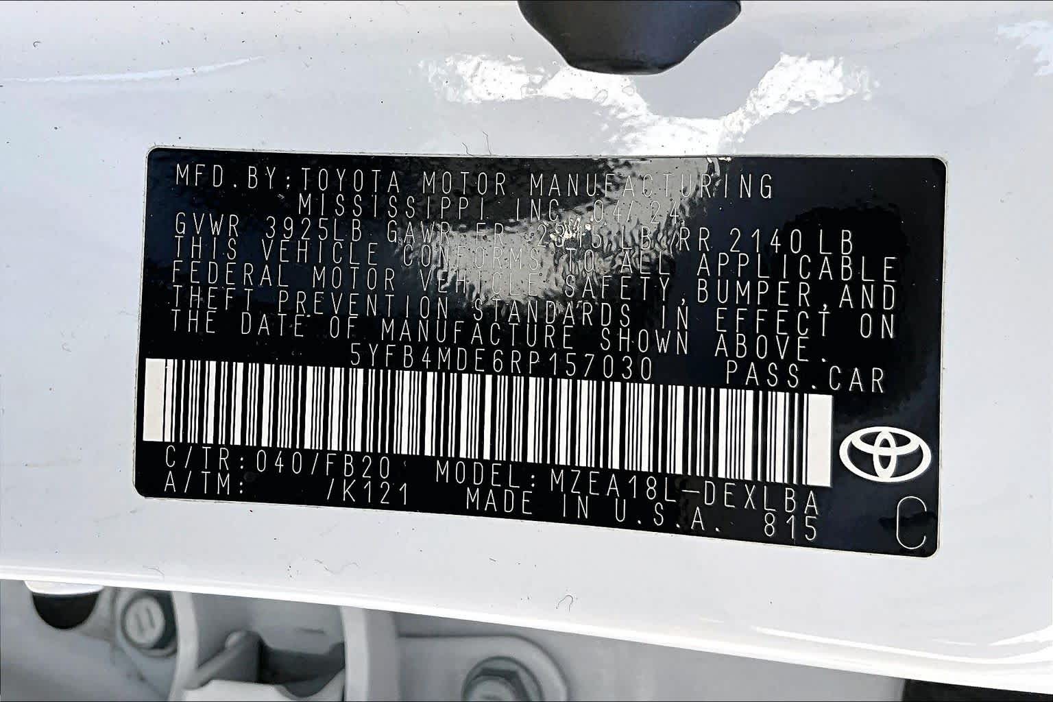 2024 Toyota Corolla LE Ice Cap at Beck & Masten Kia
