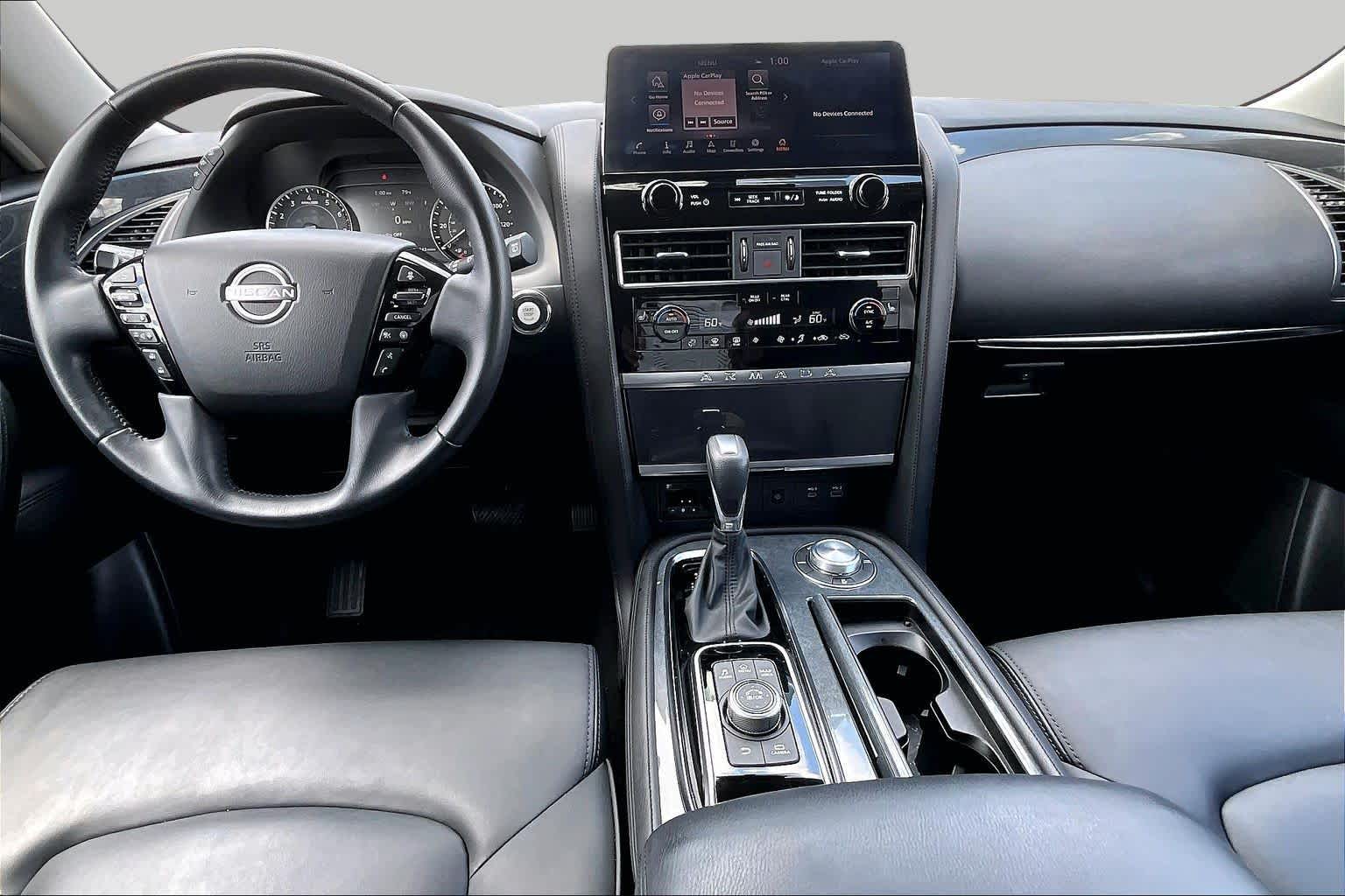 2024 Nissan Armada SV Brilliant Silver Metallic at AutoNation Chrysler Jeep Dodge Ram Spring
