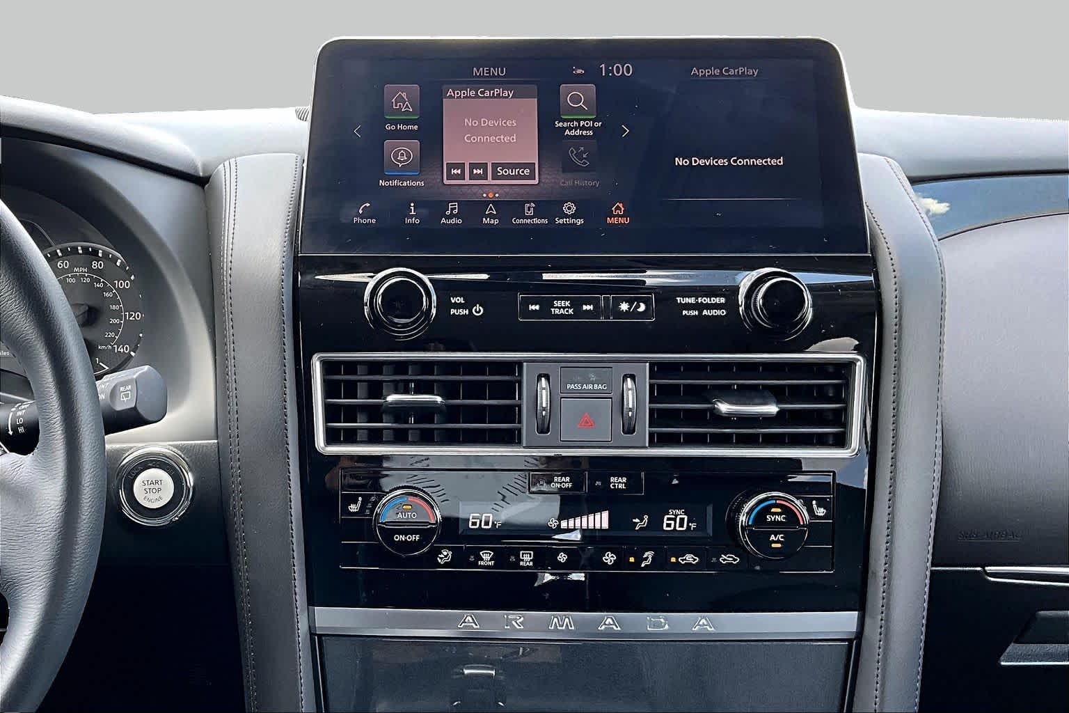 2024 Nissan Armada SV Brilliant Silver Metallic at AutoNation Chrysler Jeep Dodge Ram Spring