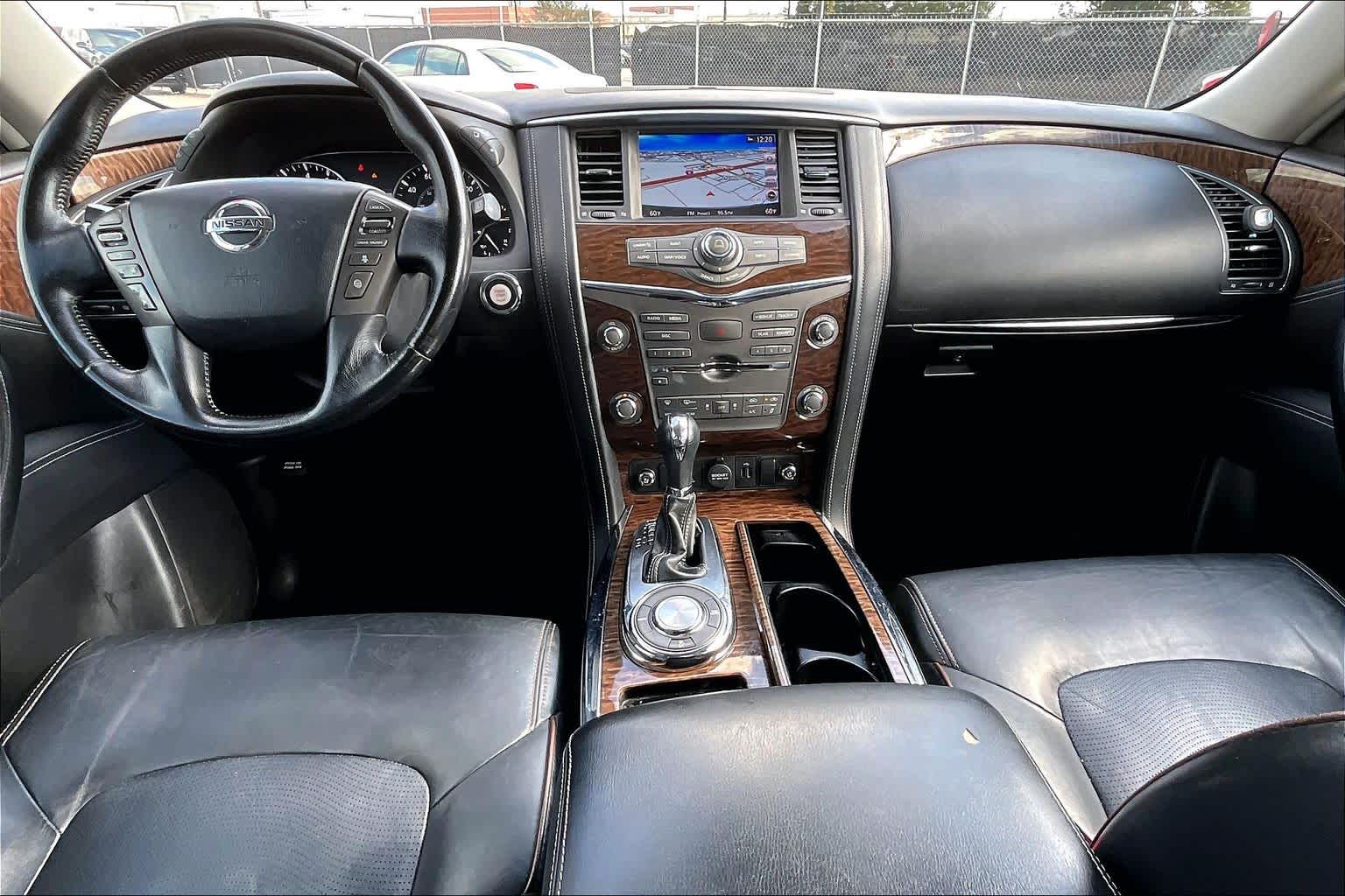 2019 Nissan Armada Platinum Hermosa Blue Pearl at AutoNation Ford Gulf Fwy