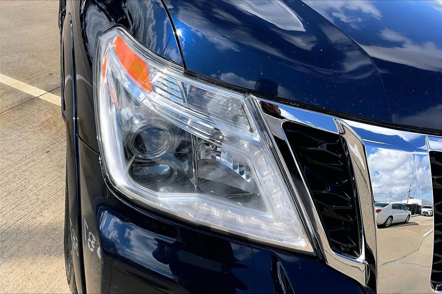 2019 Nissan Armada Platinum Hermosa Blue Pearl at AutoNation Ford Gulf Fwy