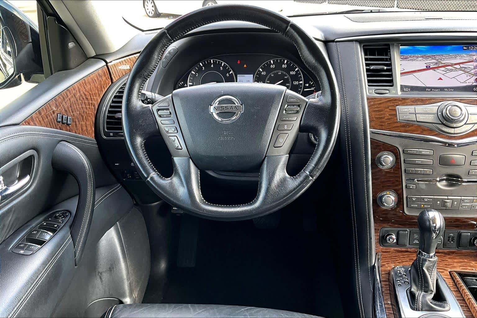2019 Nissan Armada Platinum Hermosa Blue Pearl at AutoNation Ford Gulf Fwy
