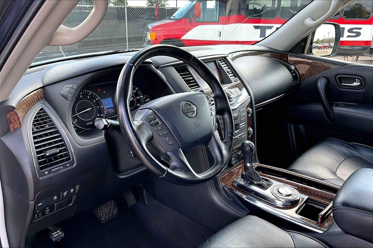 2019 Nissan Armada Platinum Hermosa Blue Pearl at AutoNation Ford Gulf Fwy