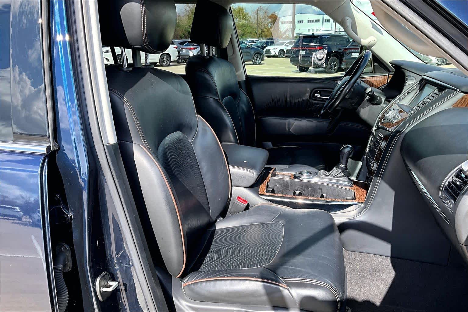 2019 Nissan Armada Platinum Hermosa Blue Pearl at AutoNation Ford Gulf Fwy