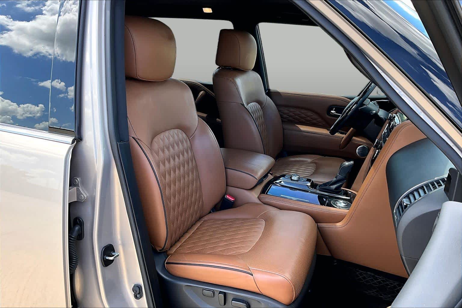 2023 INFINITI QX80 SENSORY Champagne Quartz at Helfman Ford