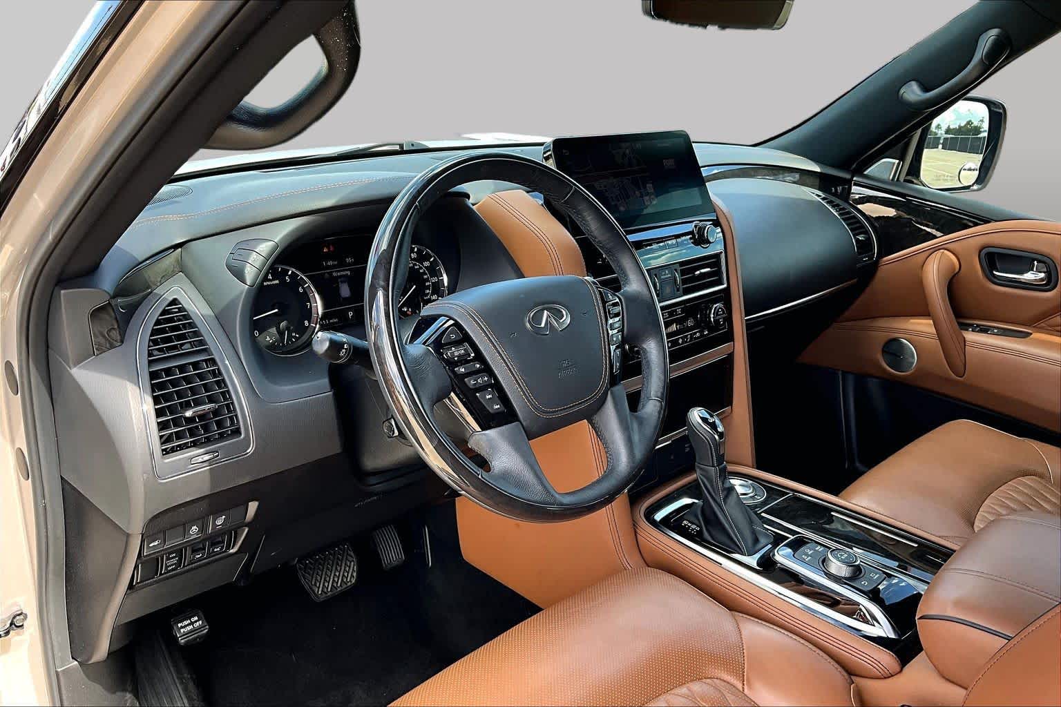 2023 INFINITI QX80 SENSORY Champagne Quartz at Helfman Ford