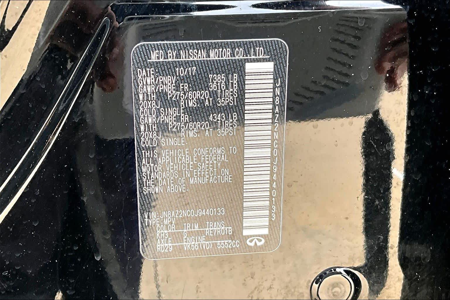 2018 INFINITI QX80 photo 37 of 37