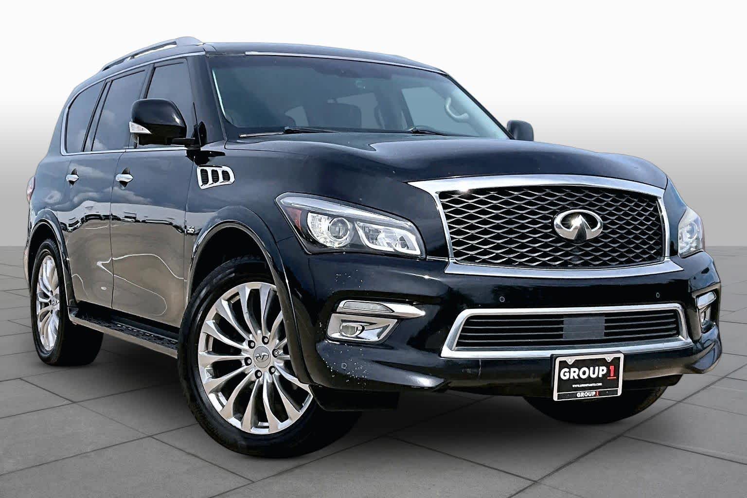 2015 INFINITI QX80  Black Obsidian at AutoNation USA Katy