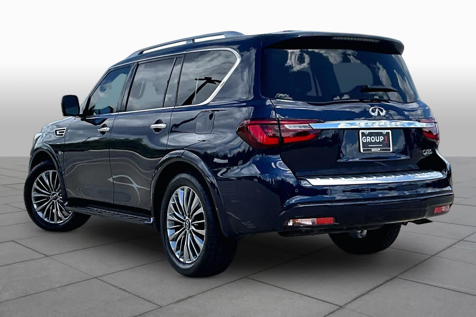 2019 INFINITI QX80 LUXE Hermosa Blue at HGreg Houston