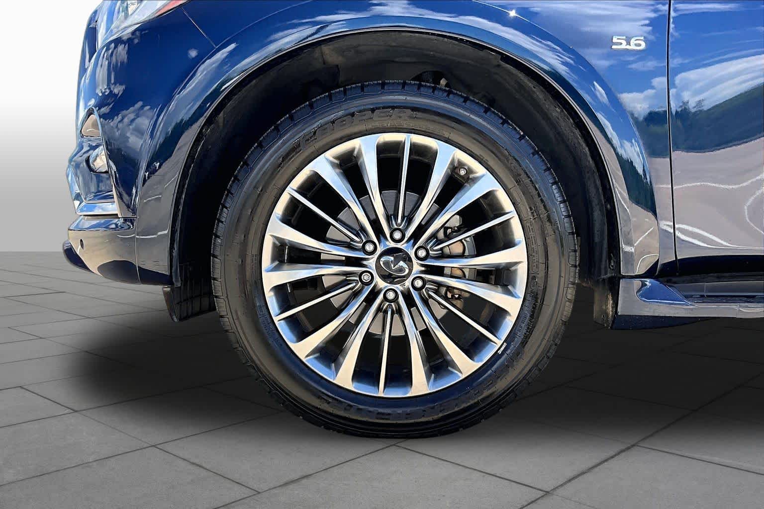 2019 INFINITI QX80 LUXE Hermosa Blue at HGreg Houston