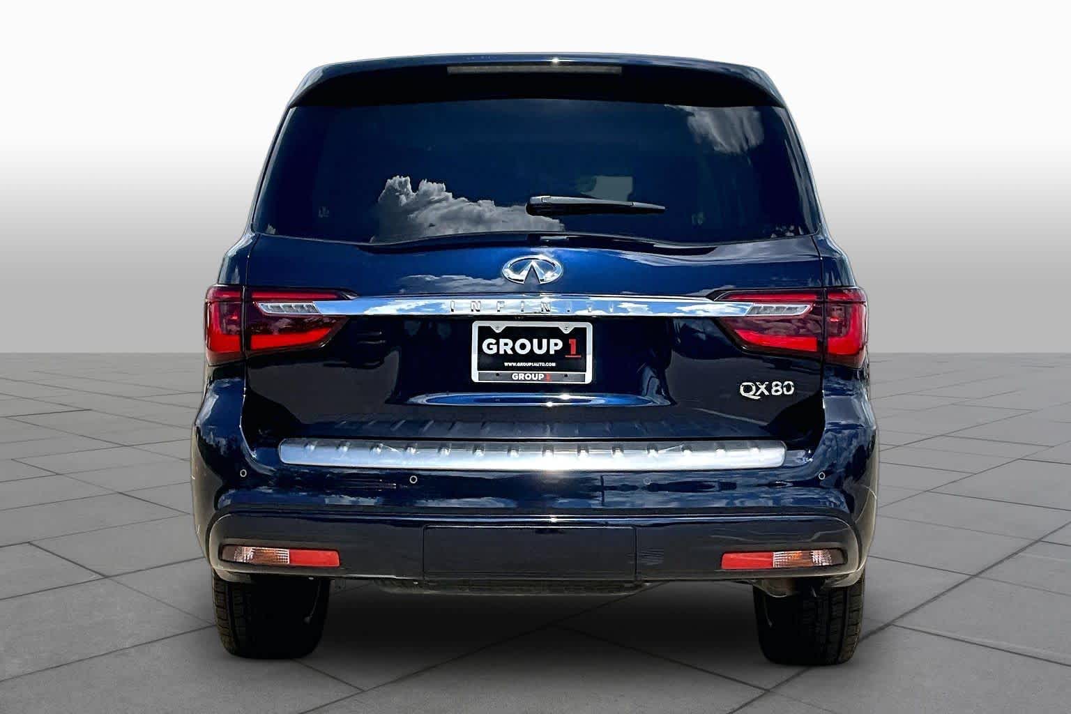 2019 INFINITI QX80 LUXE Hermosa Blue at HGreg Houston