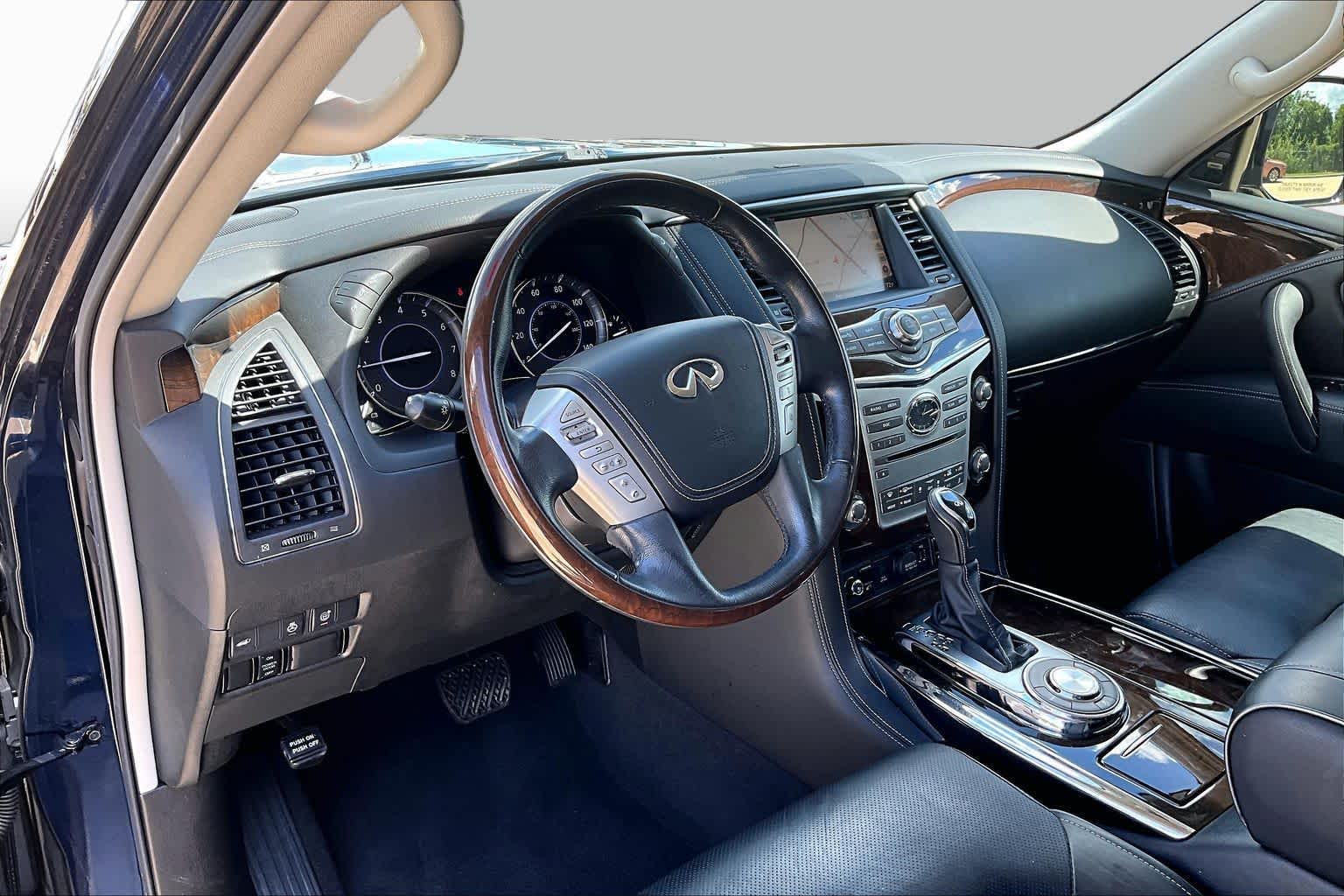 2019 INFINITI QX80 LUXE Hermosa Blue at HGreg Houston