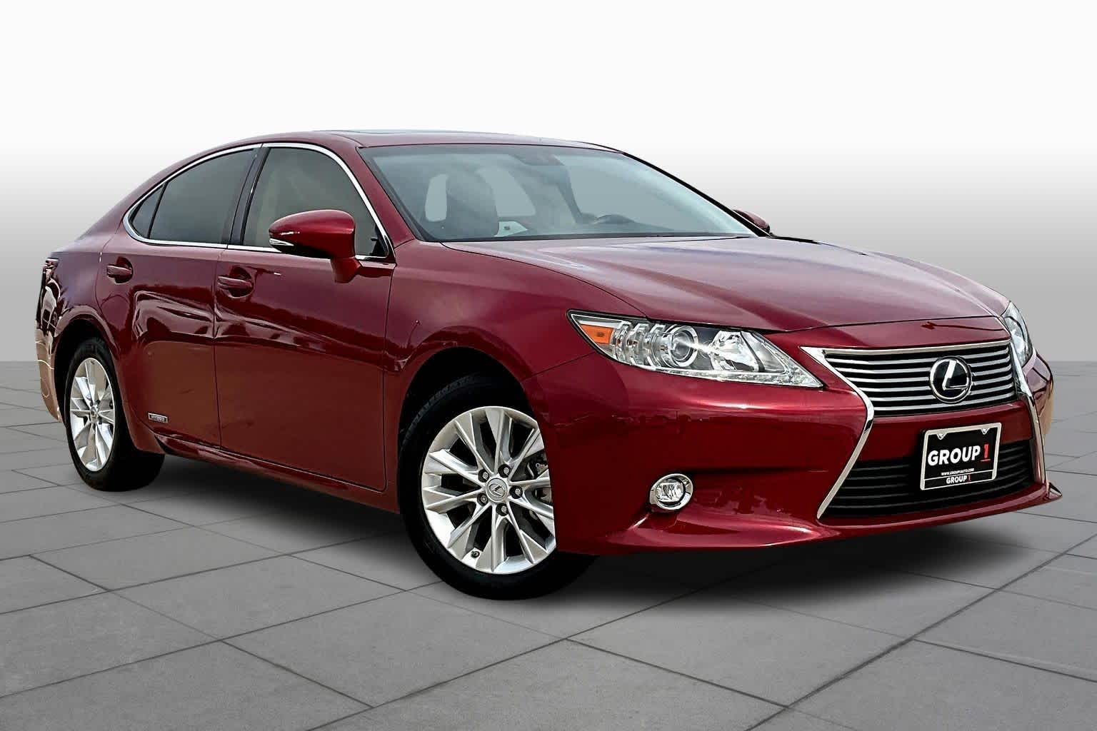 2014 Lexus ES 300h Hybrid Matador Red Mica at Sterling McCall Lexus