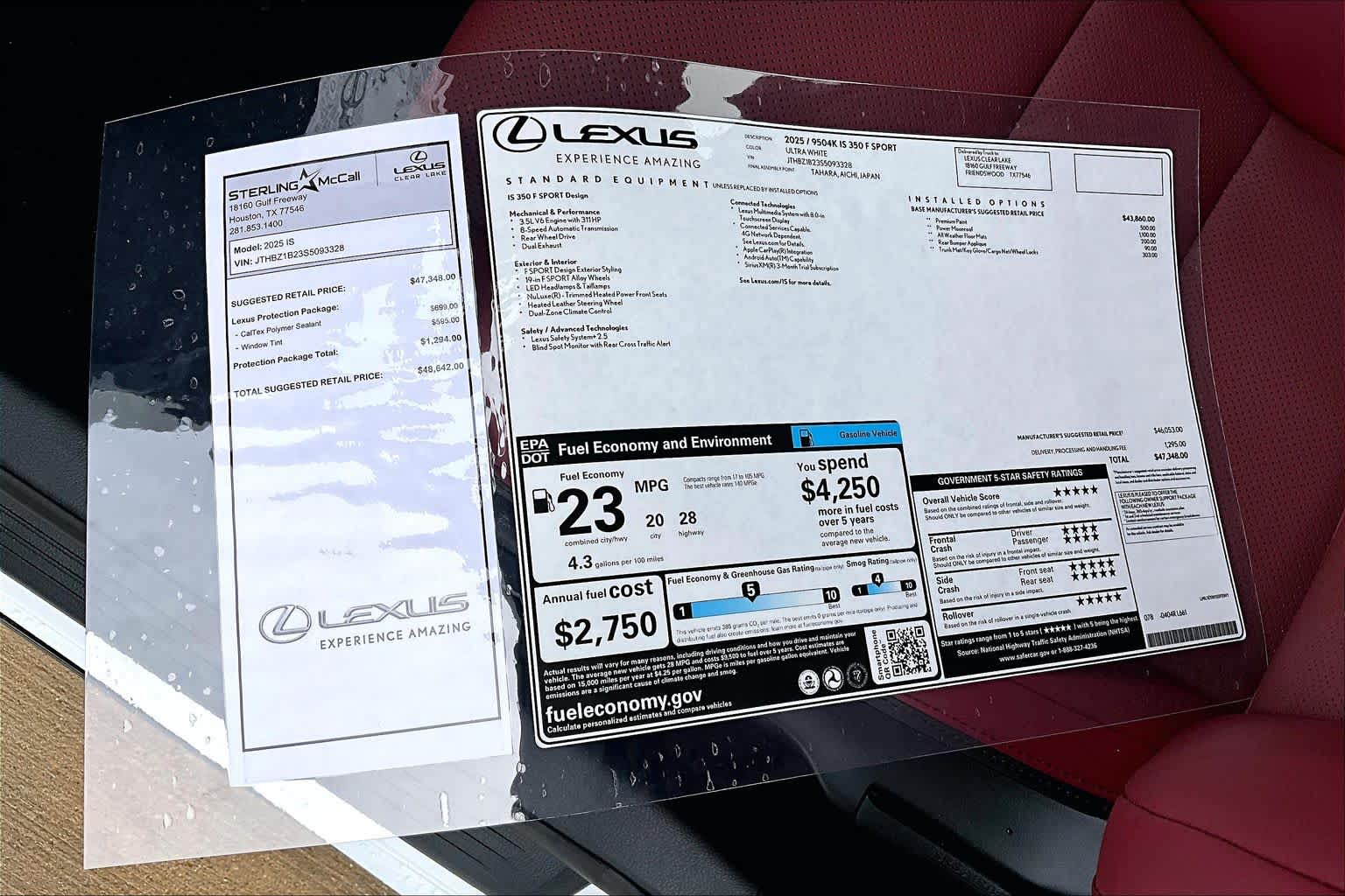 2025 Lexus IS F SPORT Design  Ultra White at Lexus Southwest Houston