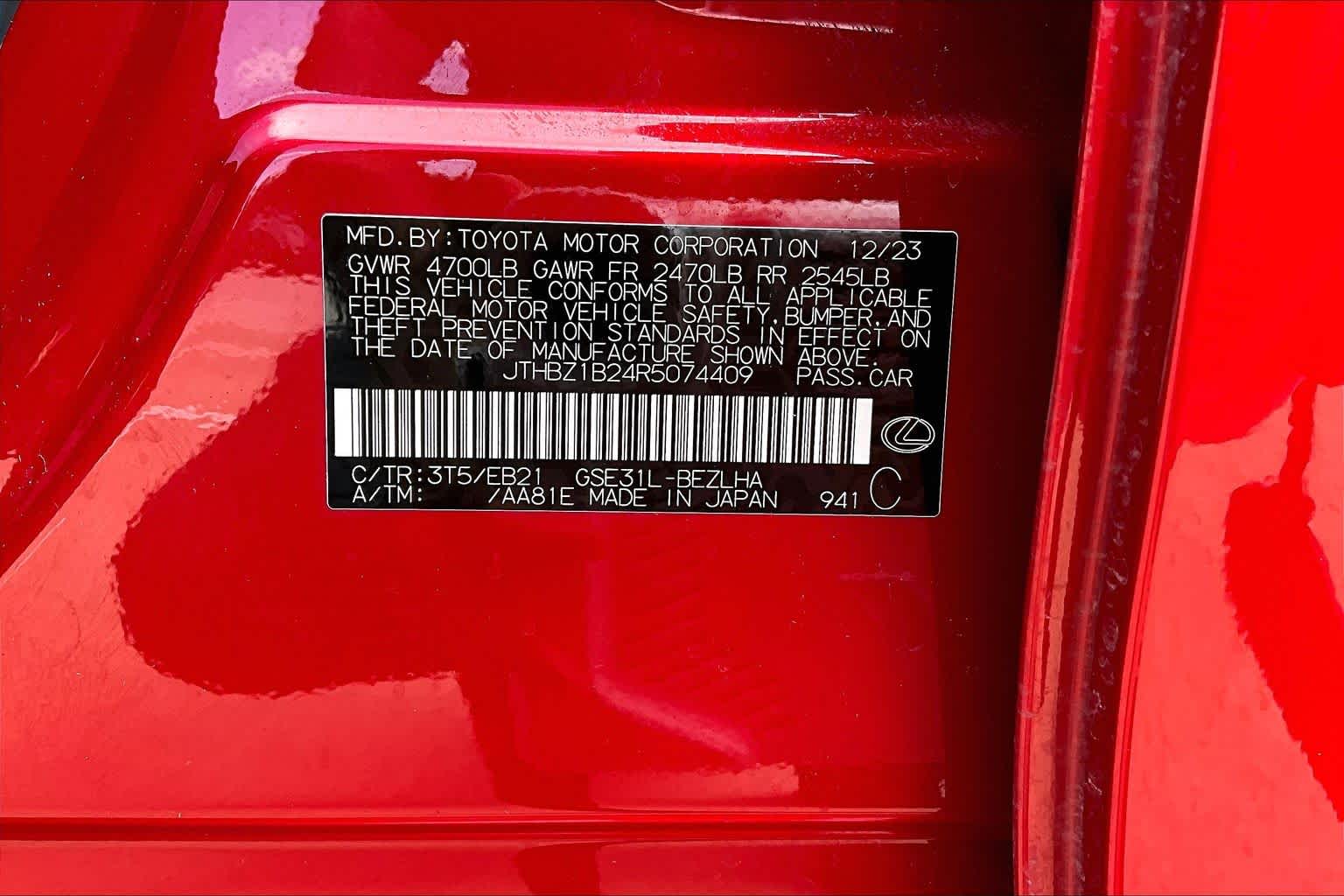 2024 Lexus IS 350 F SPORT Design  Infrared at Lexus of Clear Lake
