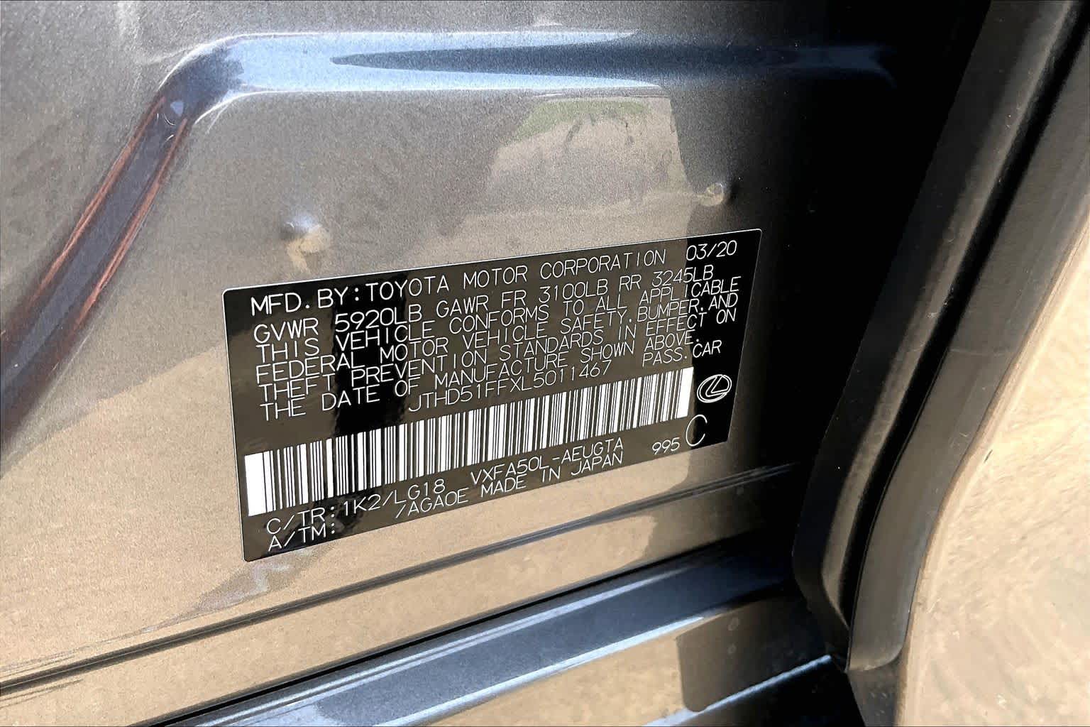 2020 Lexus LS 500  Manganese Luster at Lexus of Clear Lake