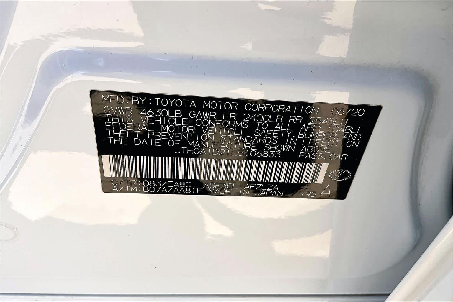 2020 Lexus IS 300 F SPORT  Ultra White at Lexus Southwest Houston
