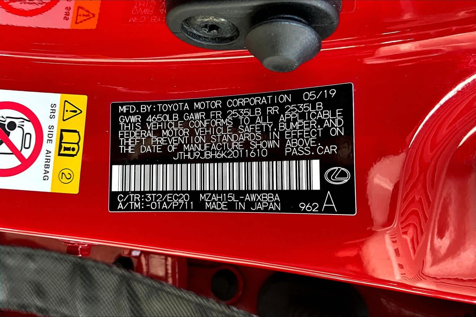 2019 Lexus UX  Redline at Lexus Southwest Houston