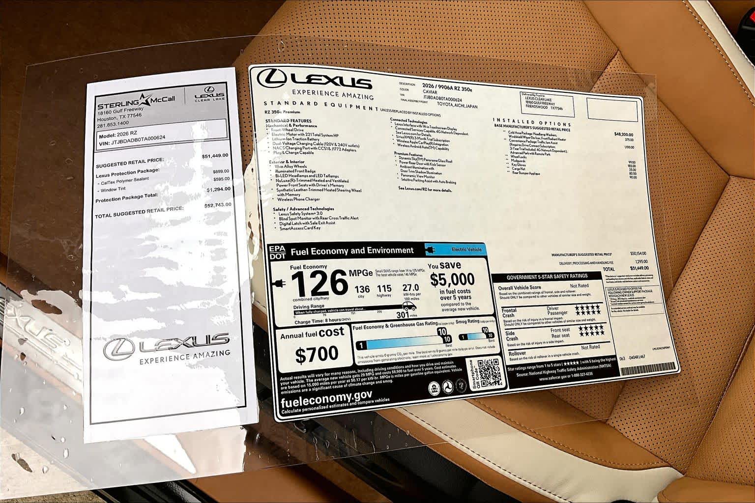 2026 Lexus RZ Premium  Caviar at Lexus Southwest Houston