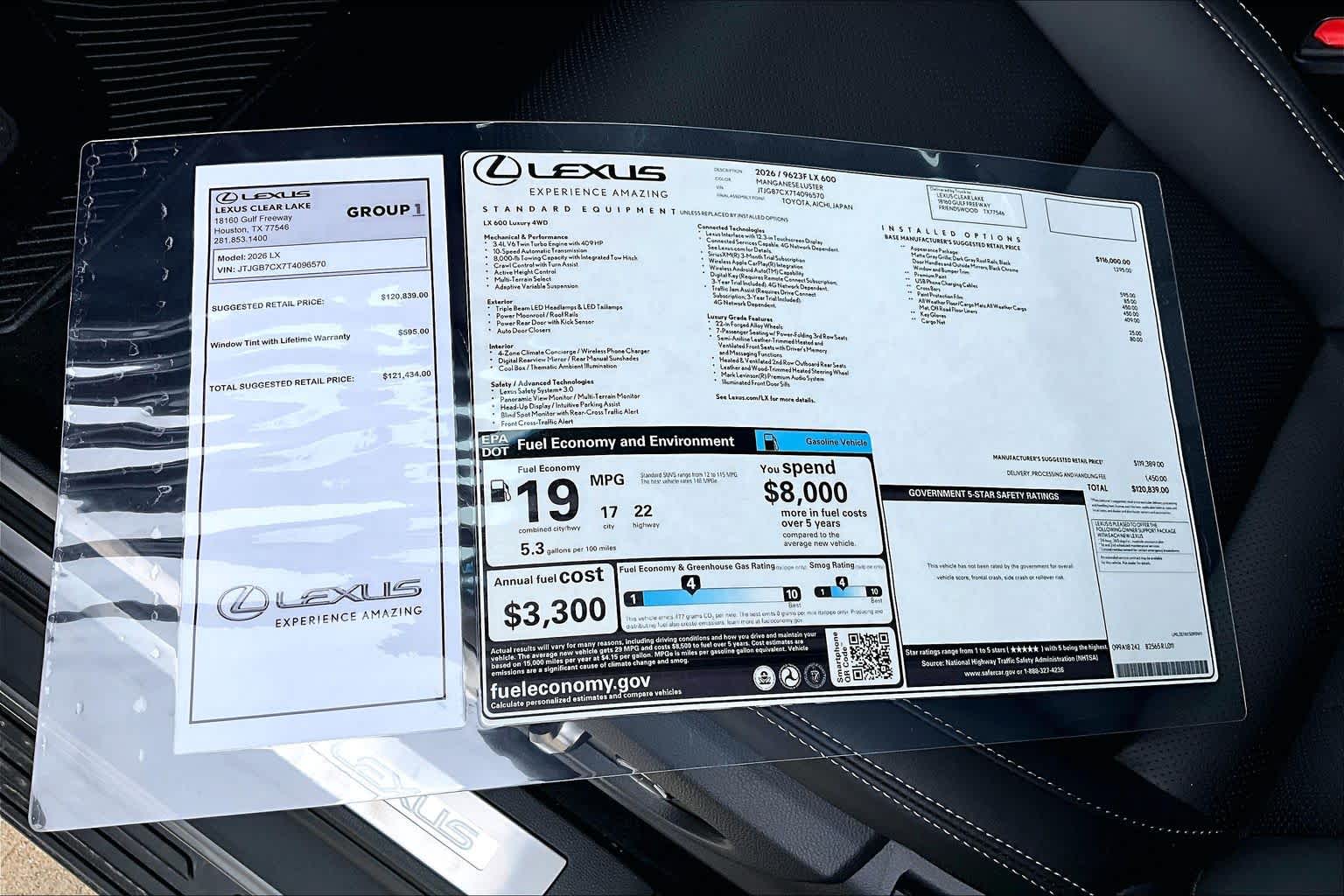 2026 Lexus LX 600 Luxury  Manganese Luster at Lexus Southwest Houston