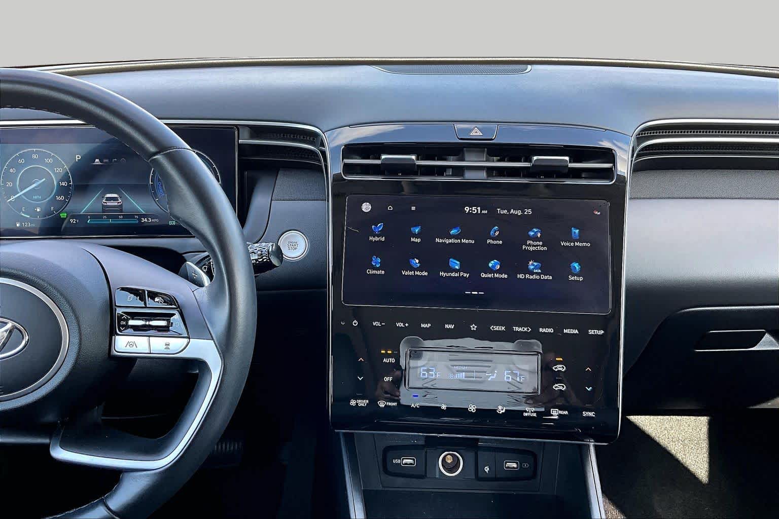 2023 Hyundai Tucson Hybrid SEL Convenience Serenity White Pearl at AutoNation USA Houston