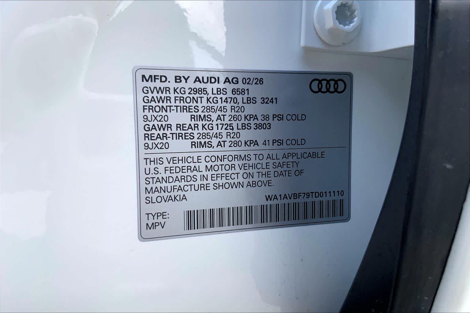 2026 Audi Q7 Premium Carrara White at Friendly Ford Crosby