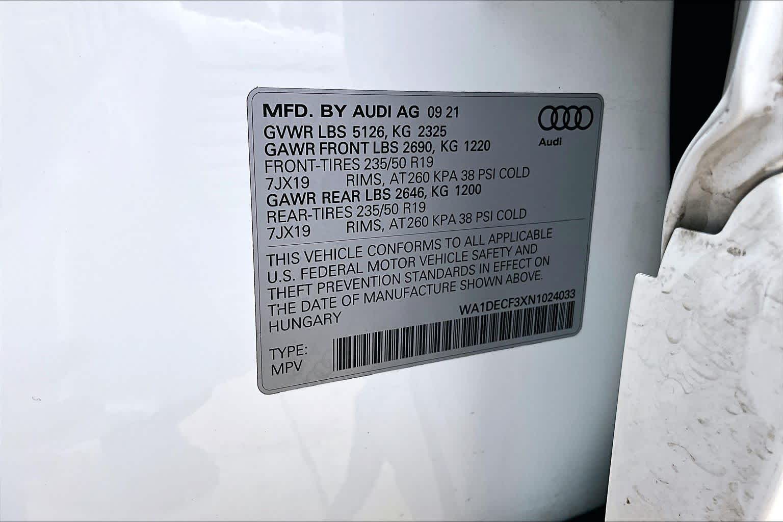 2022 Audi Q3 S line Premium Glacier White Metallic at Lexus of Clear Lake