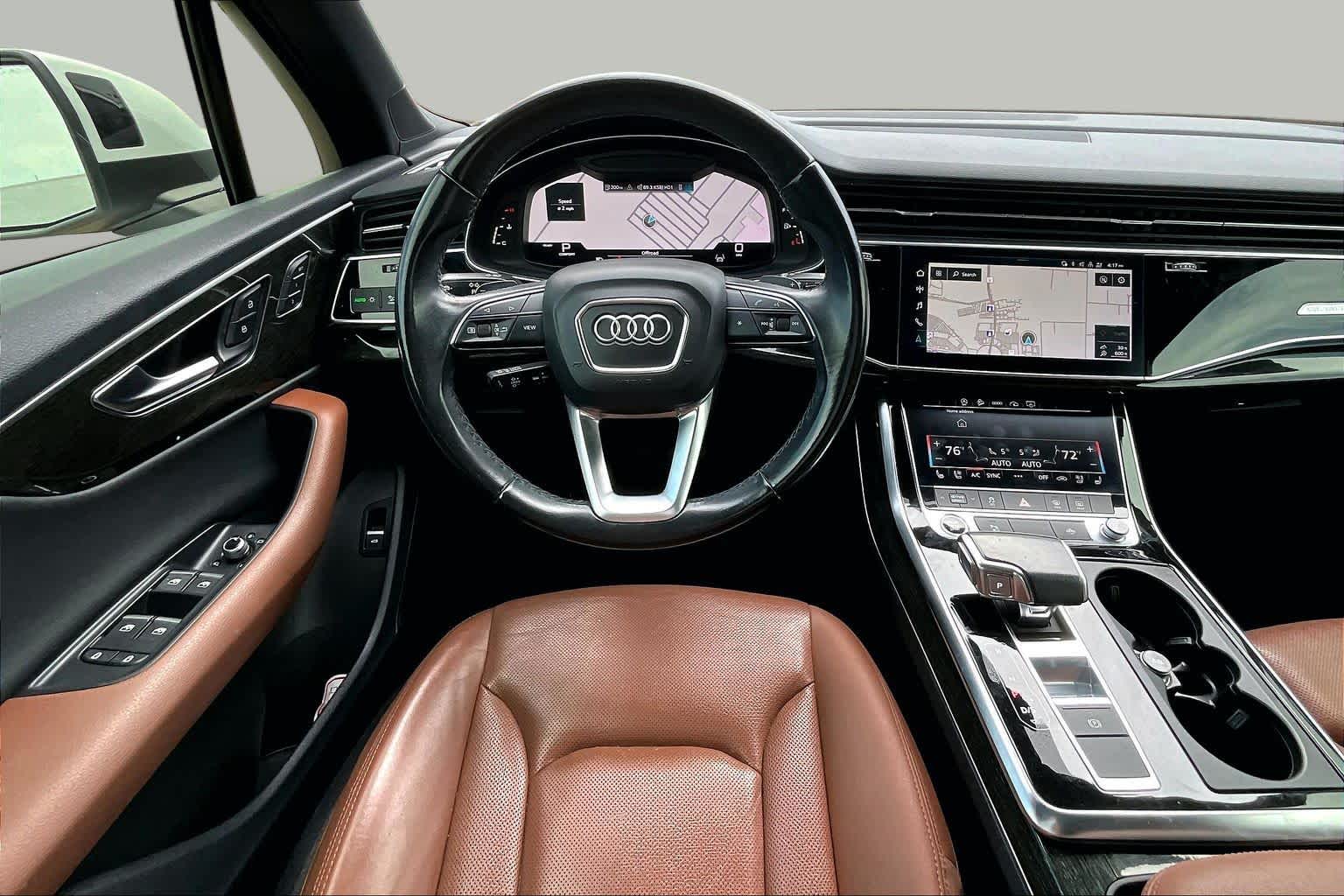 2021 Audi Q7 Premium Plus Carrara White at Lexus of Clear Lake