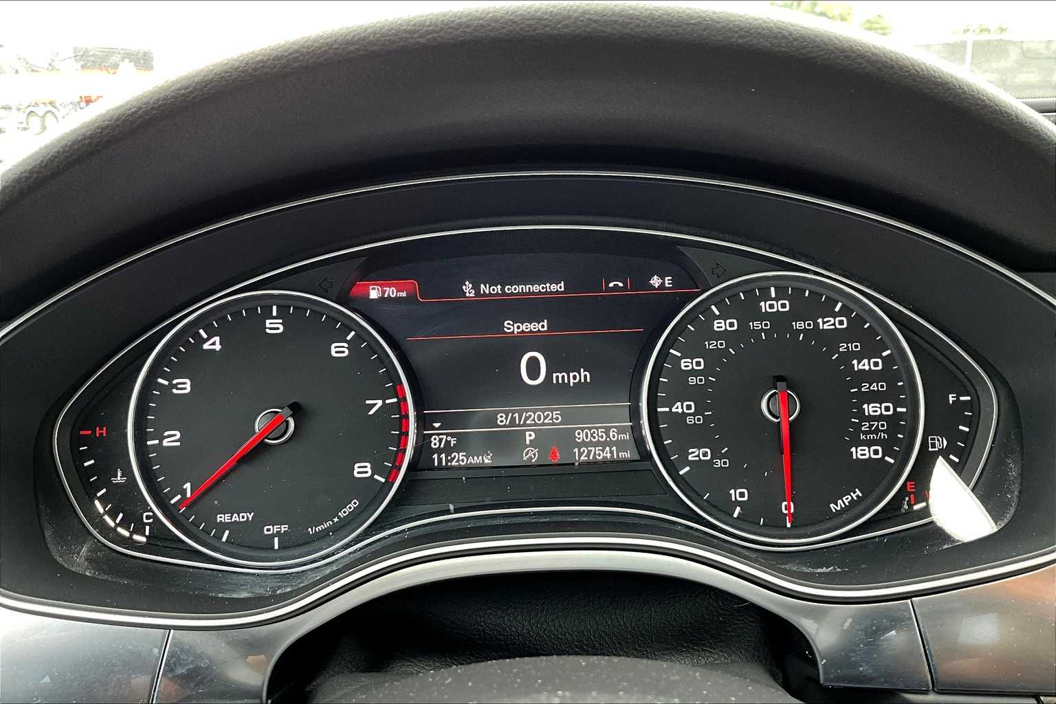 2017 Audi A6 Premium Tornado Gray Metallic at Tomball Ford