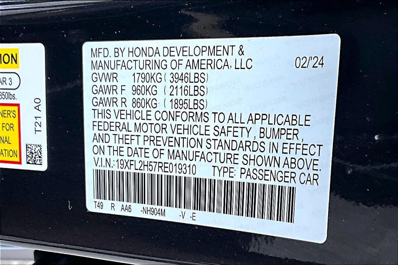 2024 Honda Civic LX Meteorite Gray Metallic at Group 1 Toyota Southwest