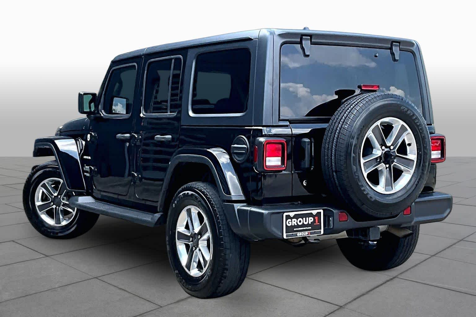 2019 Jeep Wrangler Unlimited Sahara Black Clearcoat at Group 1 Toyota Southwest
