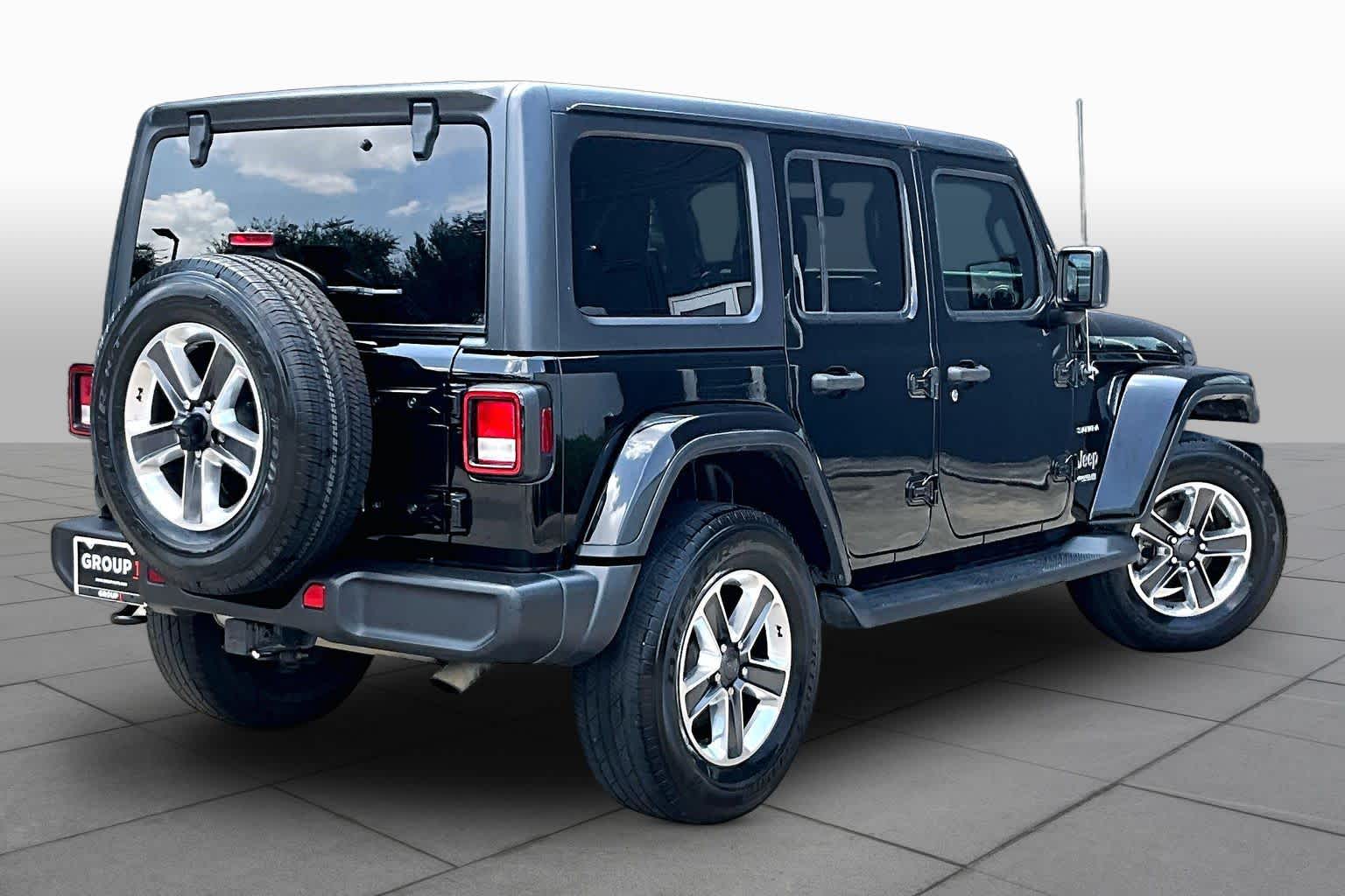 2019 Jeep Wrangler Unlimited Sahara Black Clearcoat at Group 1 Toyota Southwest