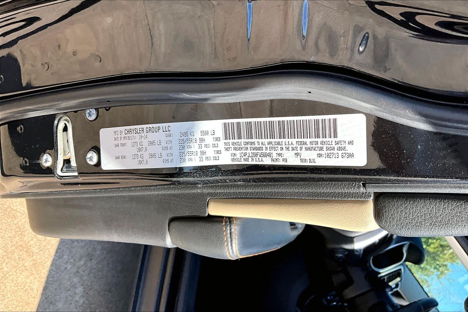 2015 Jeep Cherokee Limited Brilliant Black Crystal Pearlcoat at Friendly Ford Crosby