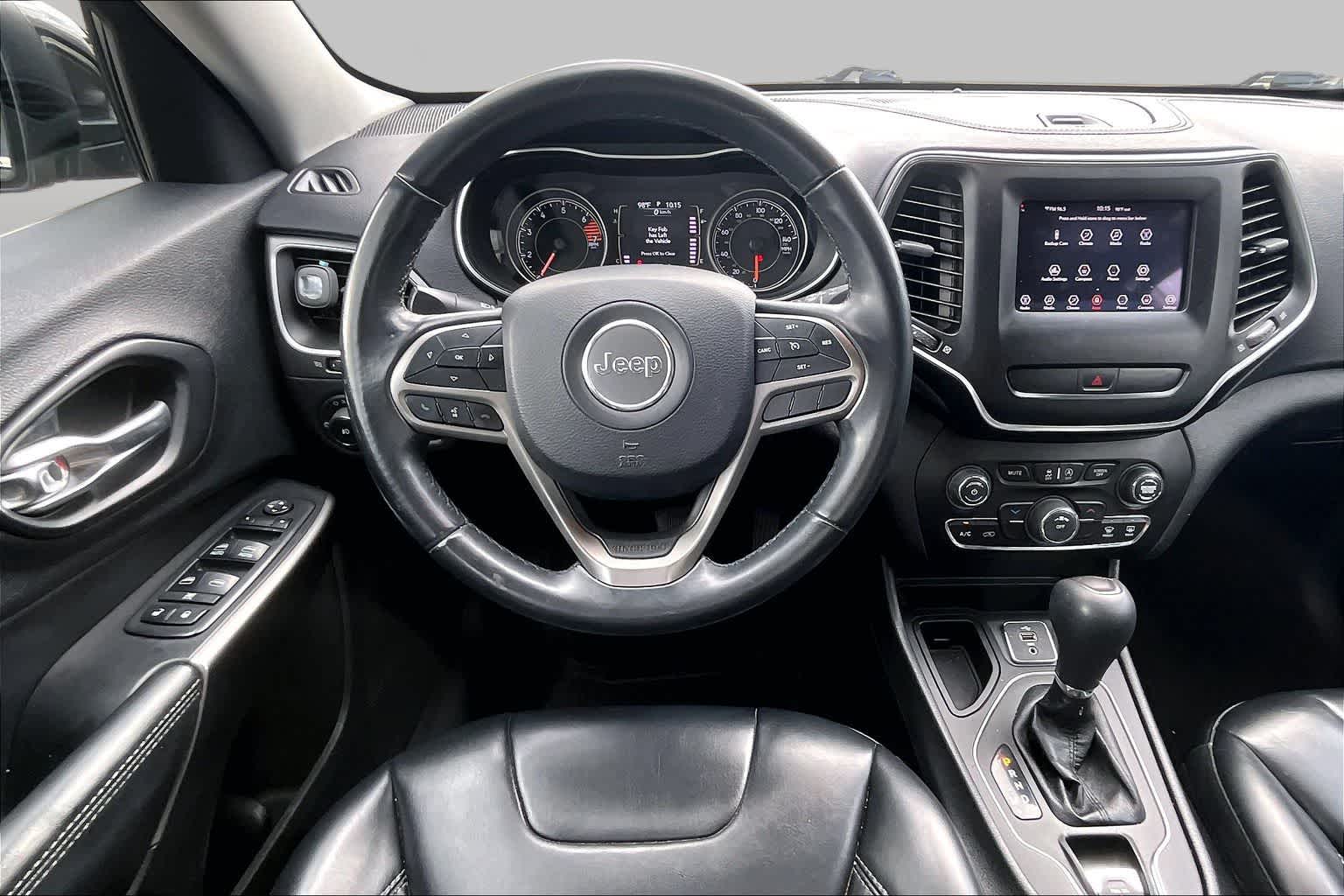 2019 Jeep Cherokee Latitude Plus Diamond Black Crystal Pearlcoat at AutoNation USA Katy