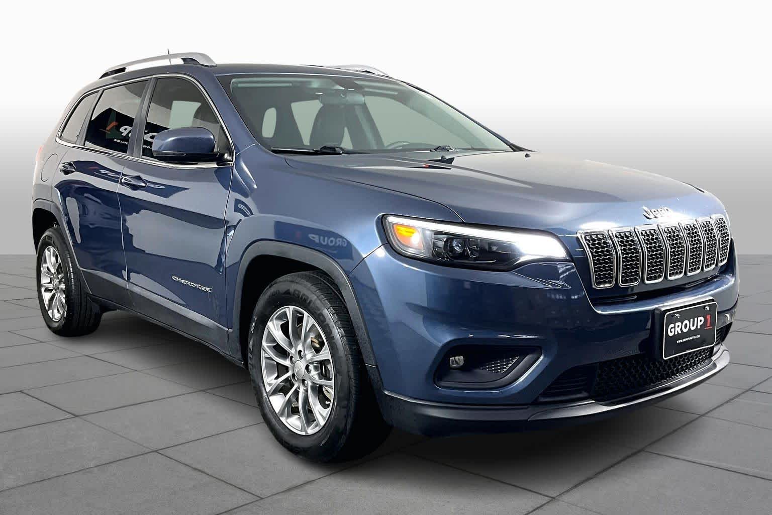 2020 Jeep Cherokee Latitude Plus Slate Blue Pearlcoat at AutoNation USA Katy