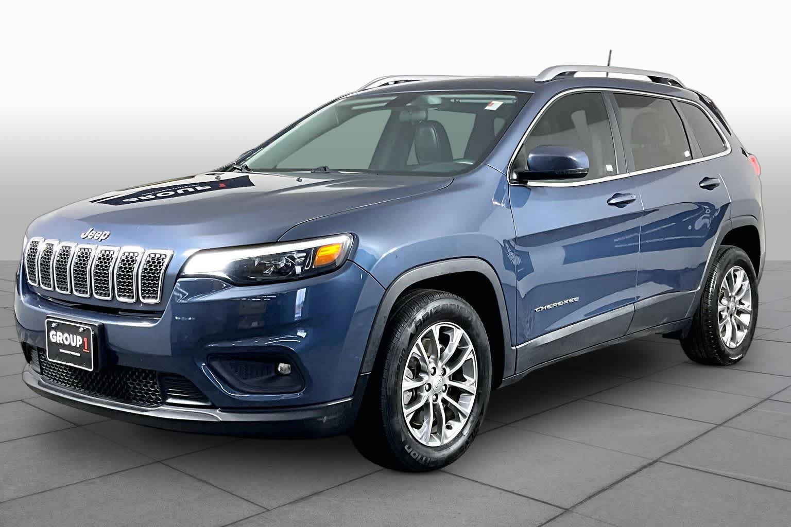 2020 Jeep Cherokee Latitude Plus Slate Blue Pearlcoat at AutoNation USA Katy