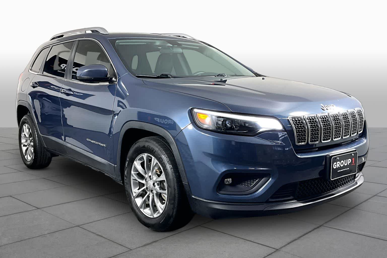 2020 Jeep Cherokee Latitude Plus Slate Blue Pearlcoat at AutoNation USA Katy