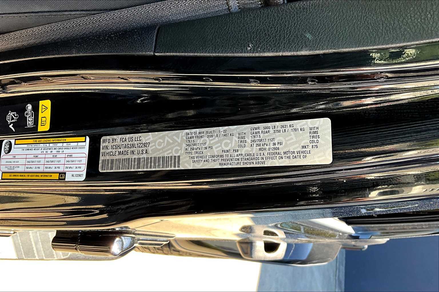 2022 Jeep Gladiator Altitude Black Clearcoat at Lone Star Chevrolet