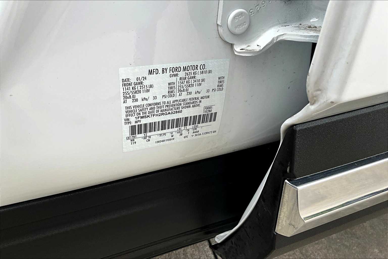 2024 Ford Explorer Limited Oxford White at Helfman Ford