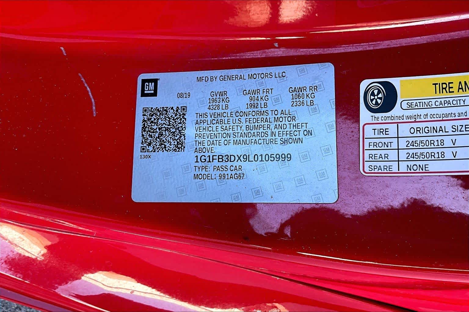 2020 Chevrolet Camaro 1LT Red Hot at AutoNation USA Houston