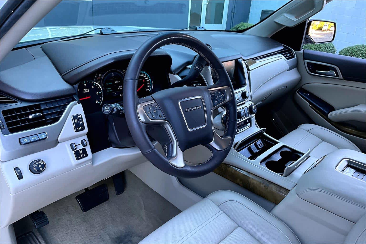 2017 GMC Yukon Denali White Frost Tricoat at Texan GMC Buick