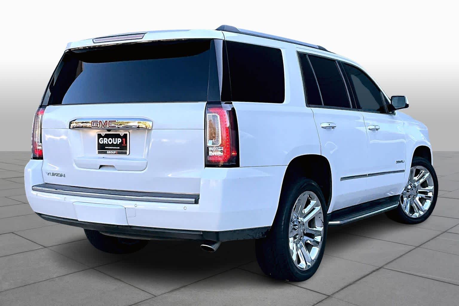 2017 GMC Yukon Denali White Frost Tricoat at Texan GMC Buick