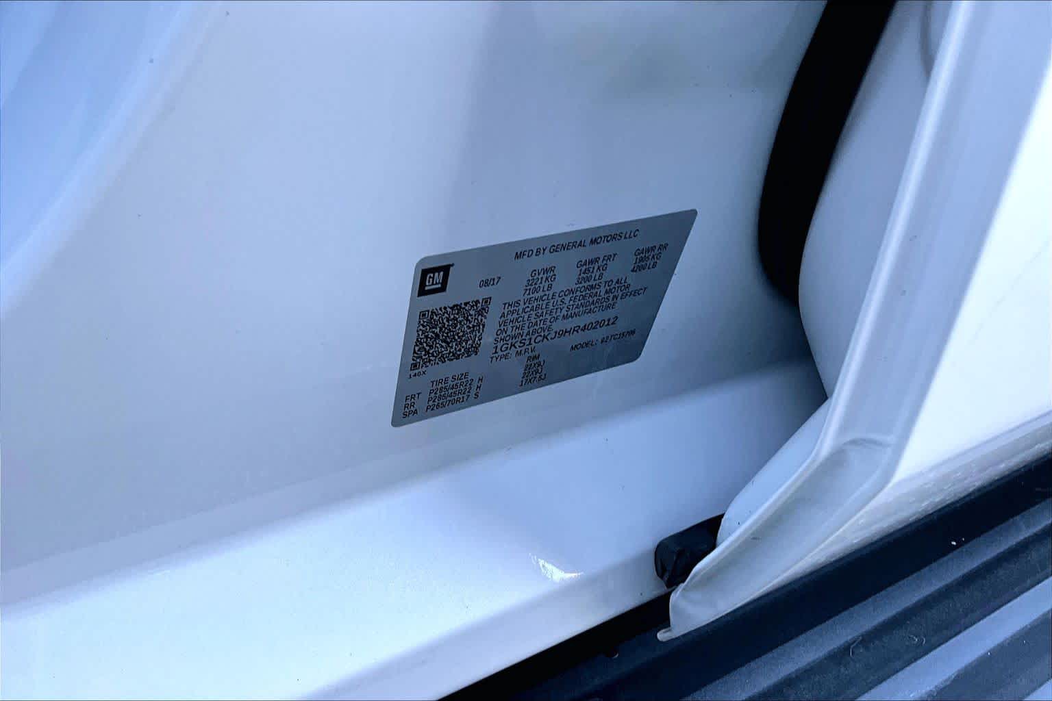 2017 GMC Yukon Denali White Frost Tricoat at Texan GMC Buick