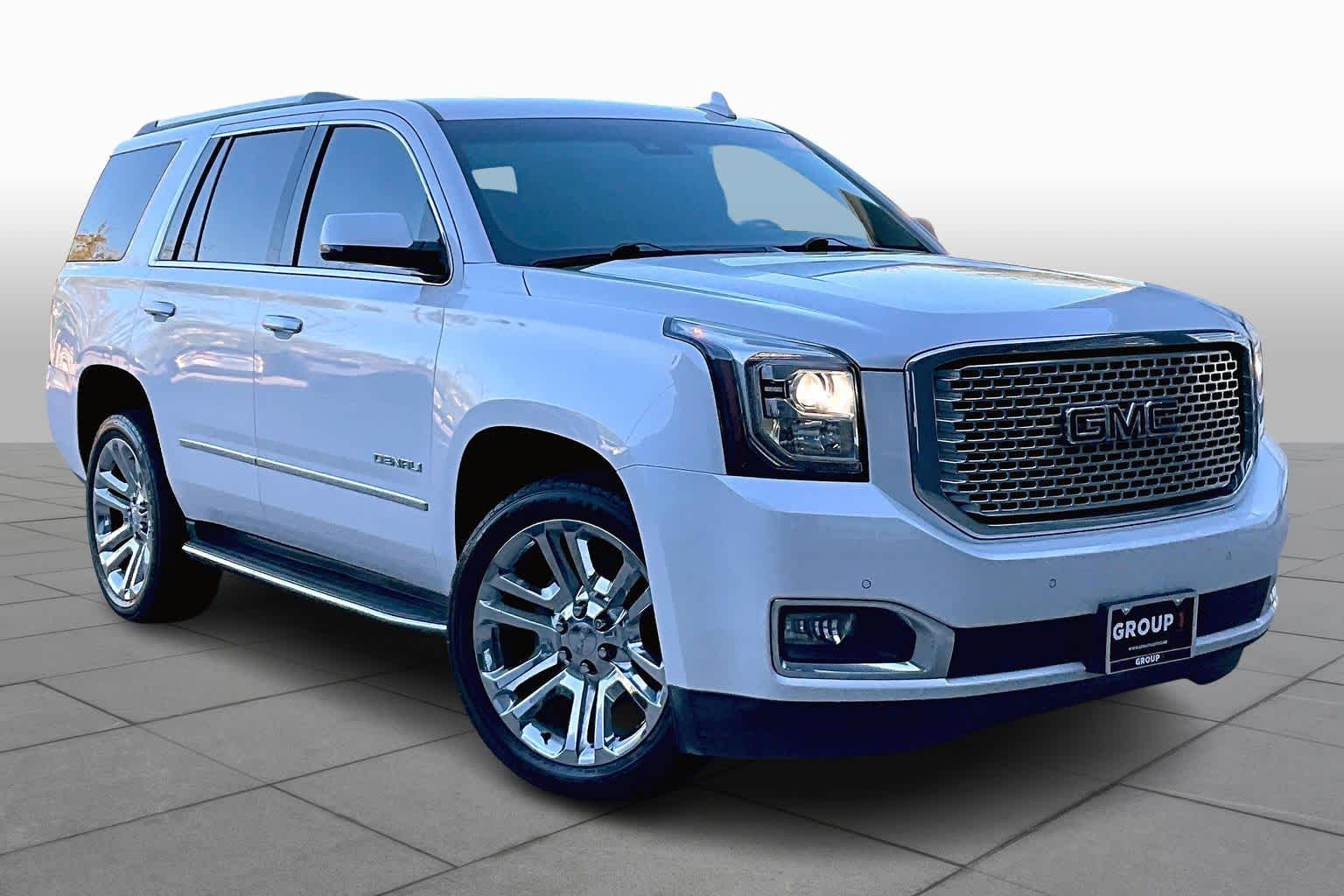 2017 GMC Yukon Denali White Frost Tricoat at Texan GMC Buick