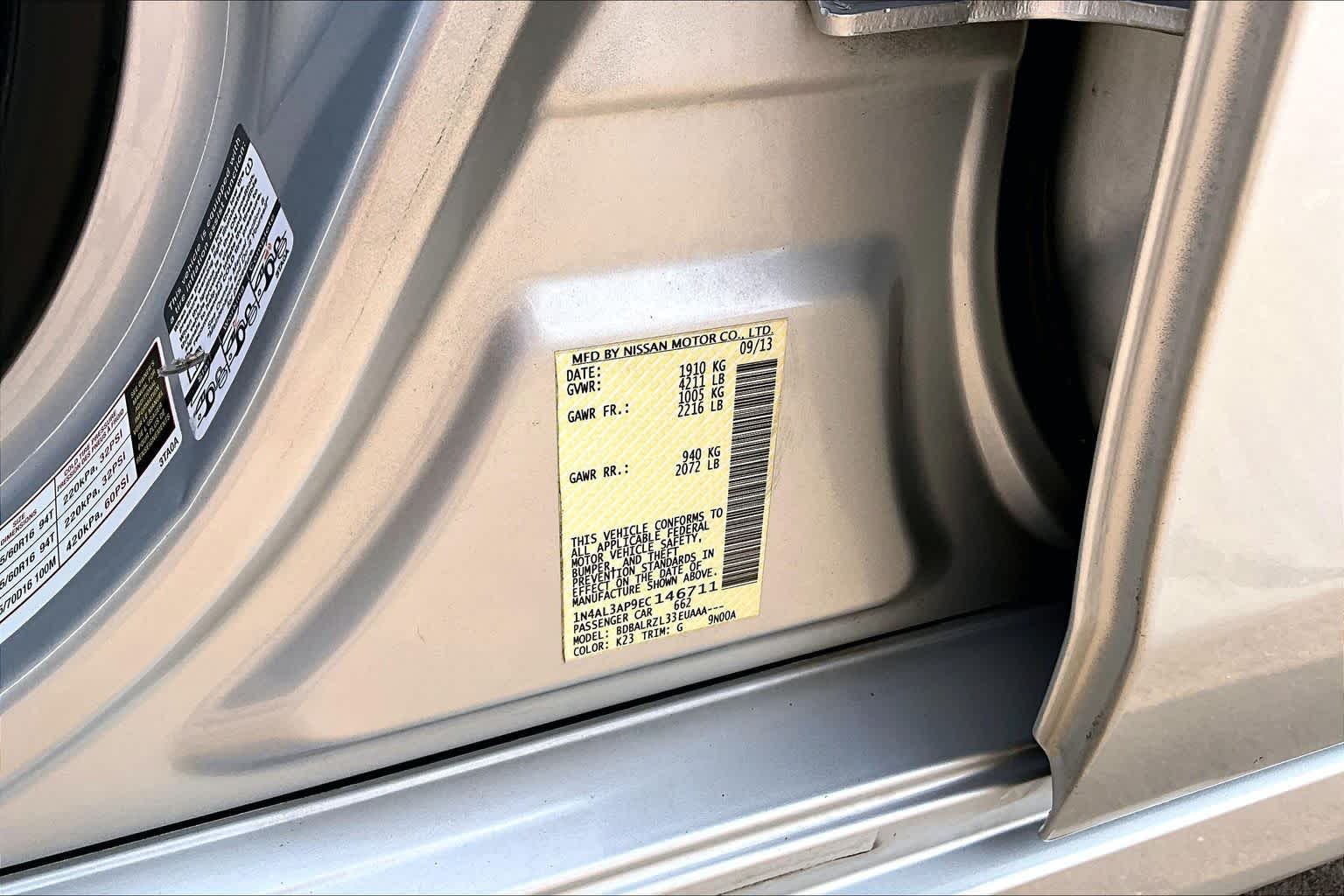 2014 Nissan Altima 2.5 S Brilliant Silver Metallic at Beck & Masten Kia