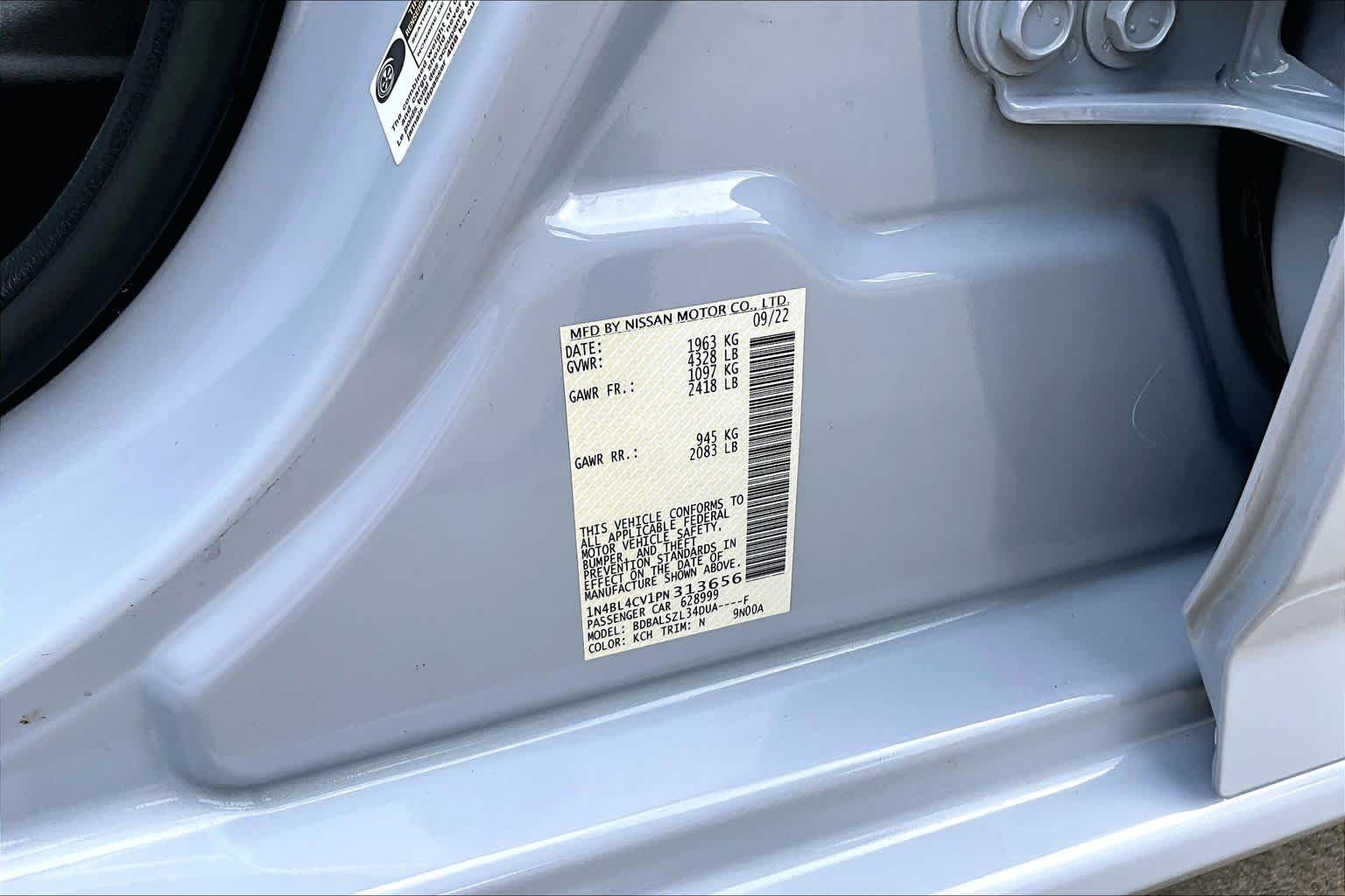 2023 Nissan Altima 2.5 SR Gray Sky Pearl at HGreg Houston