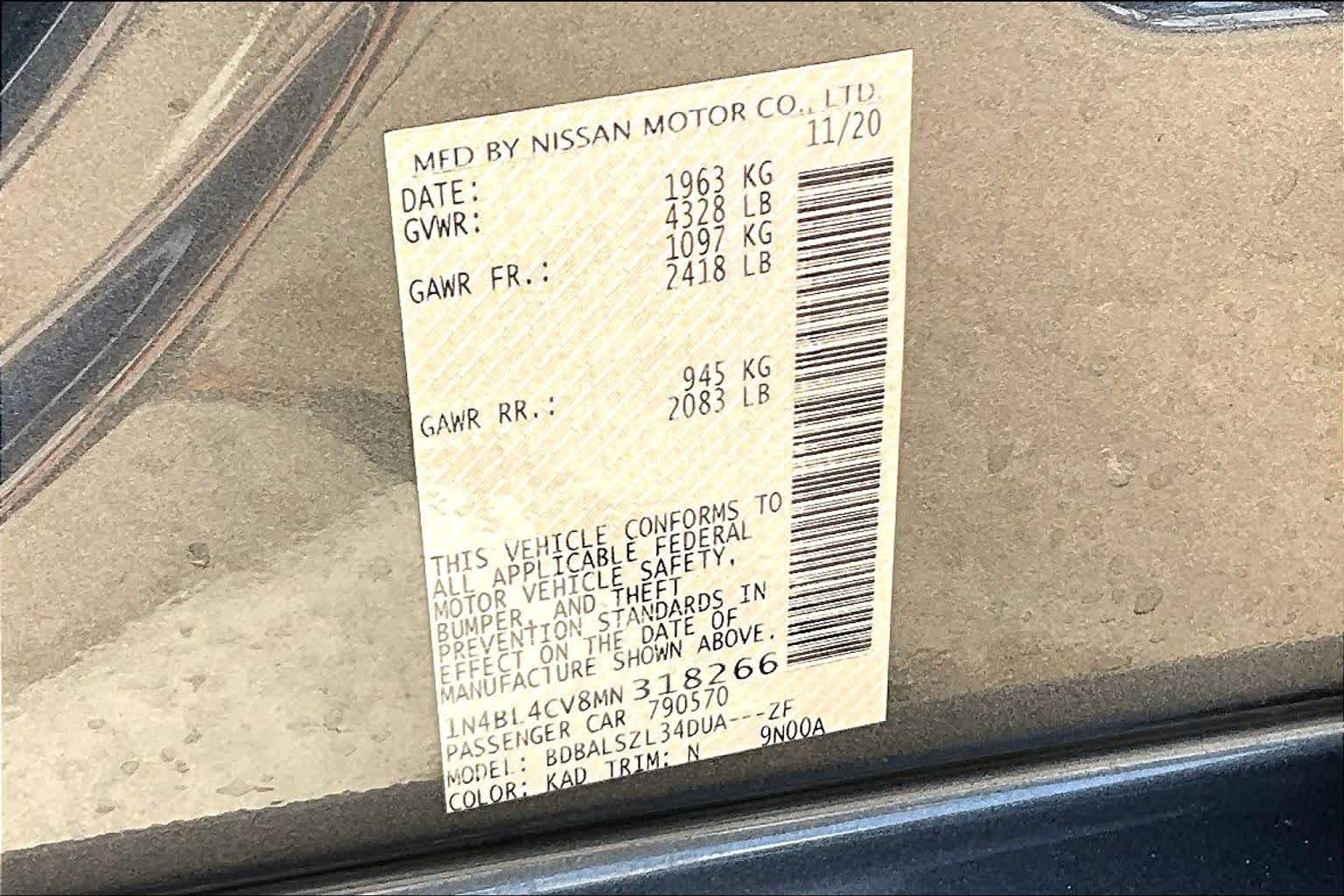 2021 Nissan Altima 2.5 SR Gun Metallic at Tomball Chrysler Dodge Jeep Ram