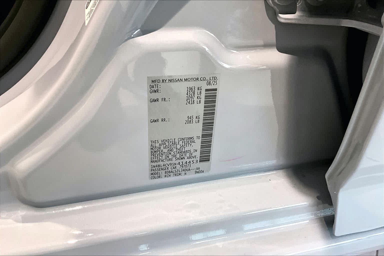 2025 Nissan Altima SR Gray Sky Pearl at AutoNation Chevrolet Gulf Fwy